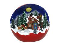 GERIMPORT 692593 Weihnachtsskugel mit LED, Bewegung,...