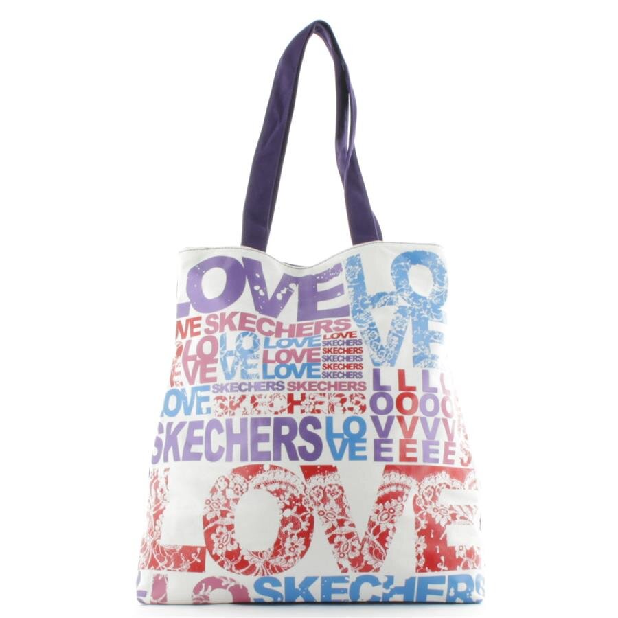 Skechers Shopper groß Schultertasche L Bliss LOVE 70306 Blau Rot