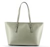 JSI Eleganter Damen Shopper, Handtasche Leder, 2 Henkel, 41,5 x 25,5 x 15,8 cm