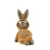 Iko Import Osterhase Pyjama Frühling Osterdekoration Keramik 9 cm x 10,5 cm  x 5 cm