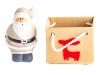 Mitbringsel Geschenktasche mit Figur 4er Set Weihnachtsmann und Elch