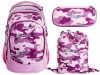 2 be 4 tlg. Schulrucksack-Set mit Ergo School Backpack, Turnbeutel, Schlamperbox, Regencape