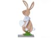 Mel-O-Design Osterhase aus Holz mit Stoffhalstuch ca. 40 cm