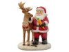 Timstor 233971 Weihnachtsmann Santa mit Waldbewohner ca. 14x14x20 cm