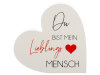 Noor Living 43470 Herz Holzaufsteller mit Spruch – Geschenk für Mama & Papa