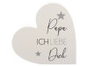 Noor Living 43470 Herz Holzaufsteller mit Spruch – Geschenk für Mama & Papa