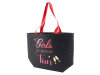 Noor Living  32169 Filz Tasche Shopper Colorful mit Schriftzuck gestickt